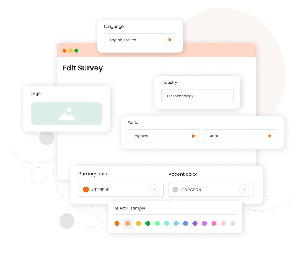 Customizable surveys